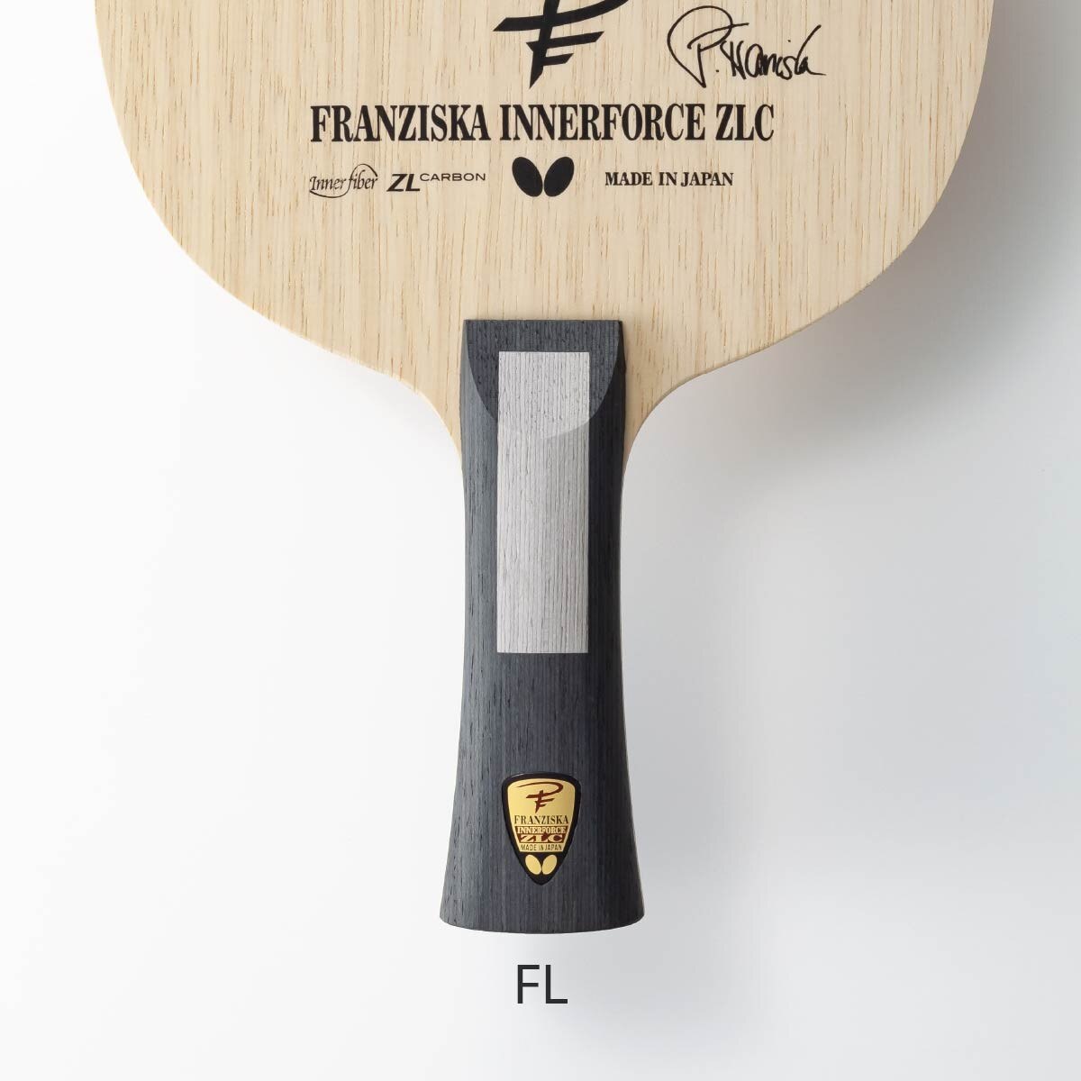 Franziska Innerforce ZLC Blade: Diagonal Close-up of Flared Handle Type